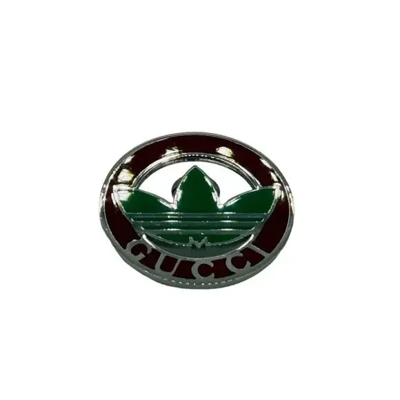 Gucci x Adidas Enamel Brooch Pin*Red and Green! Brand-New*Comes w/Box UNISEX